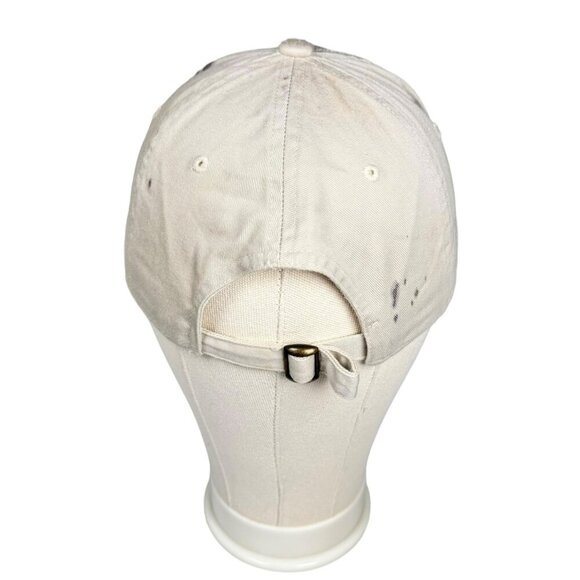 Lunada Bay Rhinestone Scull & Bone Cap Beige Distressed Tie Dye Grunge Punk Y2K - Picture 5 of 8